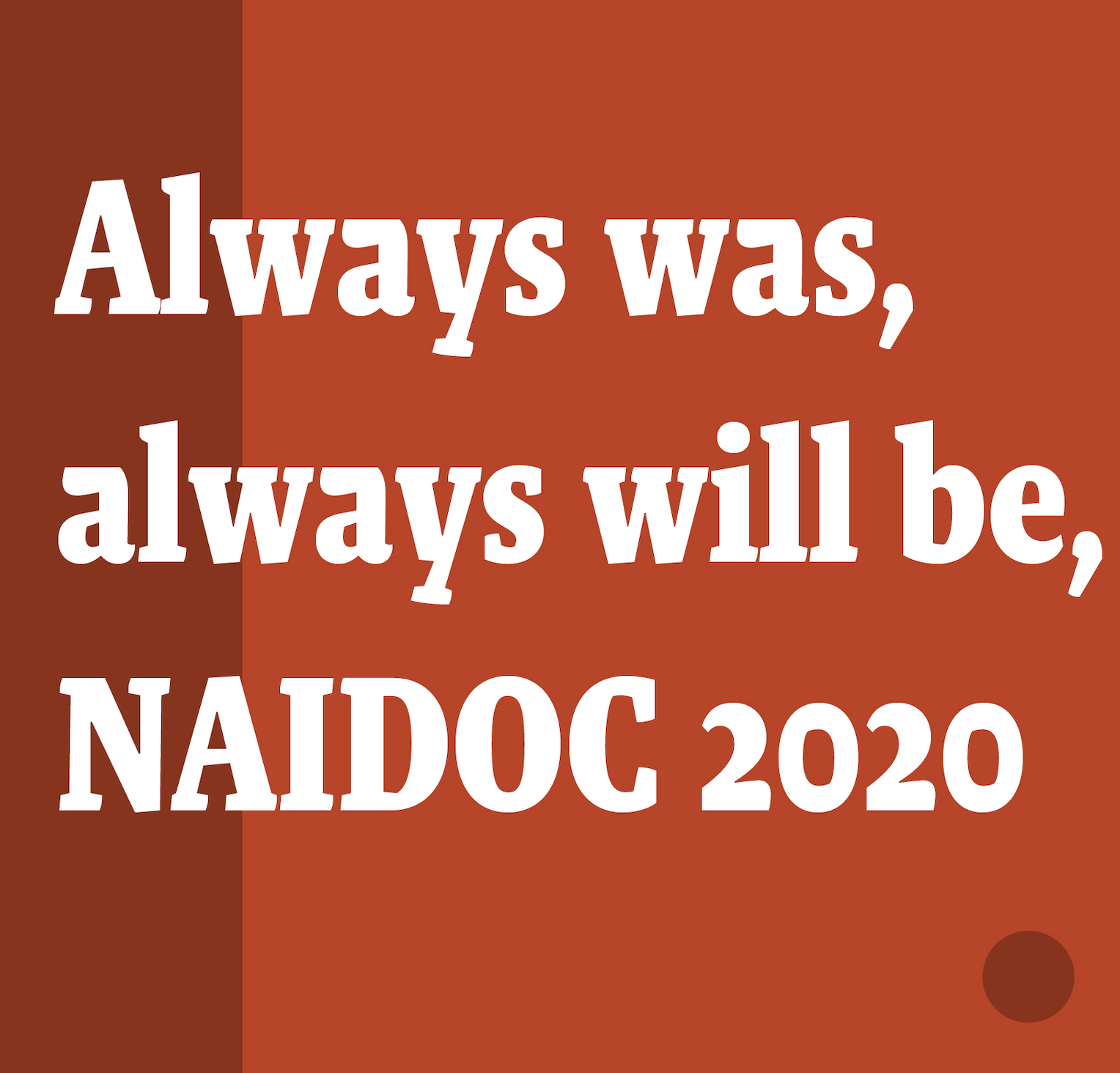 Celebrating NAIDOC 2020