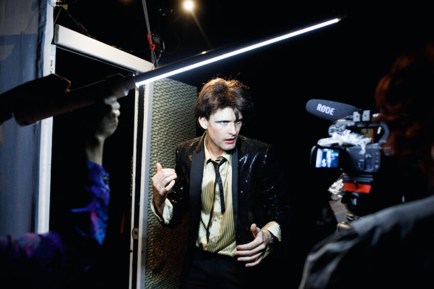 Think early Eighties film clip, overlapping images, multiple perspectives viewed simultaneously - as if you were watching a film and watching its cast and crew creating the film at the same time. 

Throughout the production, director Tim Watts intrudes and comments on proceedings, sometimes seen by the characters, sometimes unobserved - part narrator, part psychopomp. If he ever turn up at one of your parties, run for the hills. The highest local hill you can find. 

- Artshub.com.au, 2019