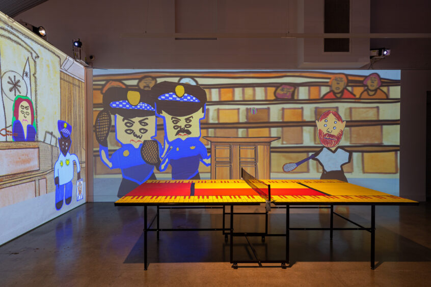 Courthouse Cats
Four-channel immersive video installation