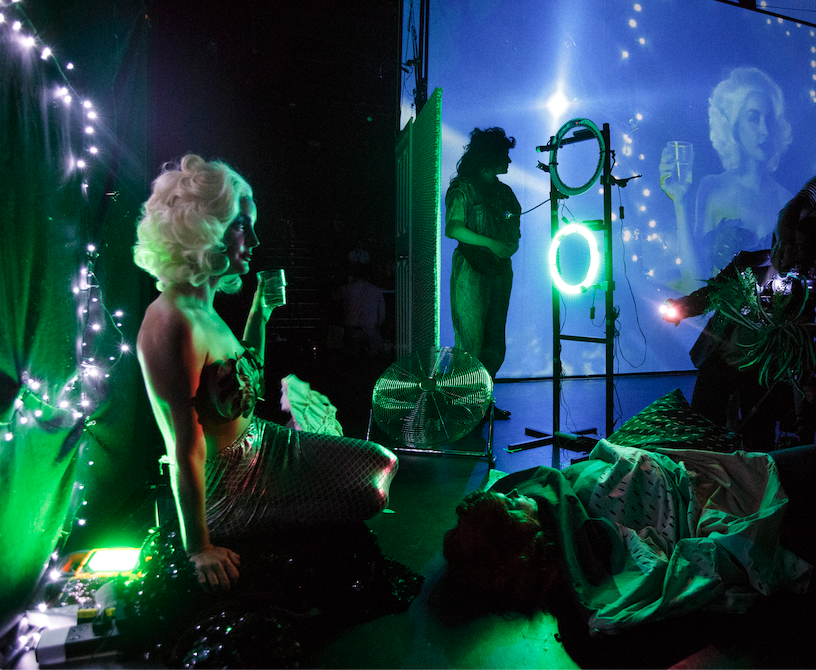 Filmmaking is at the forefront as you watch a faux foreign movie filmed live on stage, complete with behind the scenes cinematic techniques and surtitles for the invented hybrid language, with ancient Germanic origins spoken by all actors. 

The Last Great Hunt already has a reputation for engaging and innovative works and Lé Nør only confirms the team is a theatrical force to be reckoned with. 

- Artshub.com.au, 2019