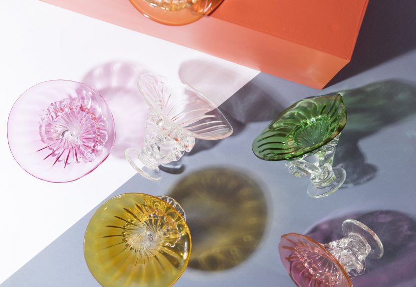 Pete Reynolds
Sea Garden Sculptures, 2017, mouth blown glass.